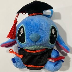 Stitch graduation plush/keychain